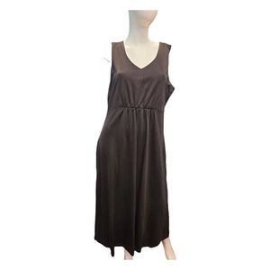 Coldwater Creek Black Sleeveless Maxi Dress Size Large